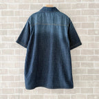 Blue Denim Monogram Short-Sleeve - Men's