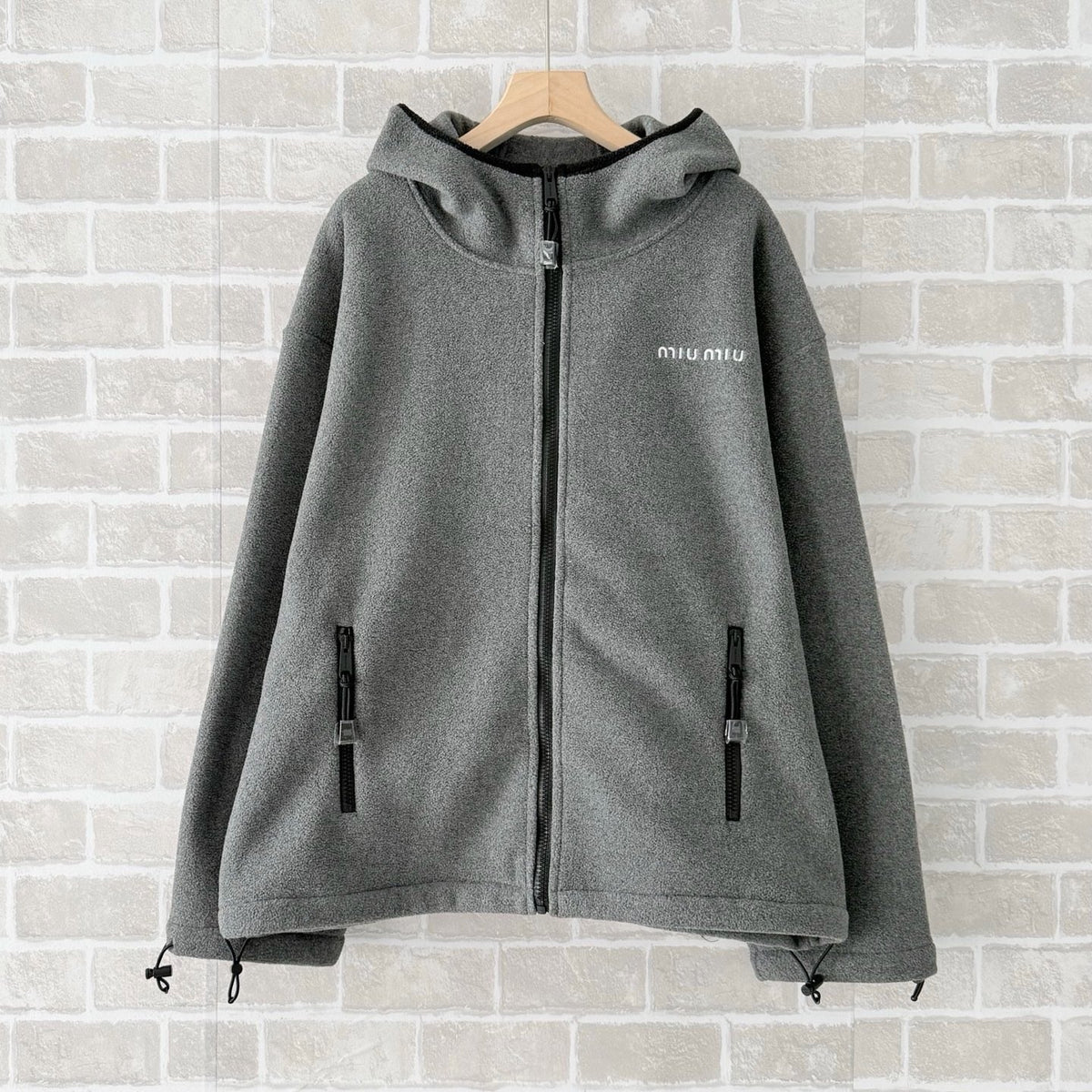 Grey Cotton Zip Pocket Zip-Through - Men's