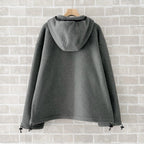 Grey Cotton Zip Pocket Zip-Through - Men's
