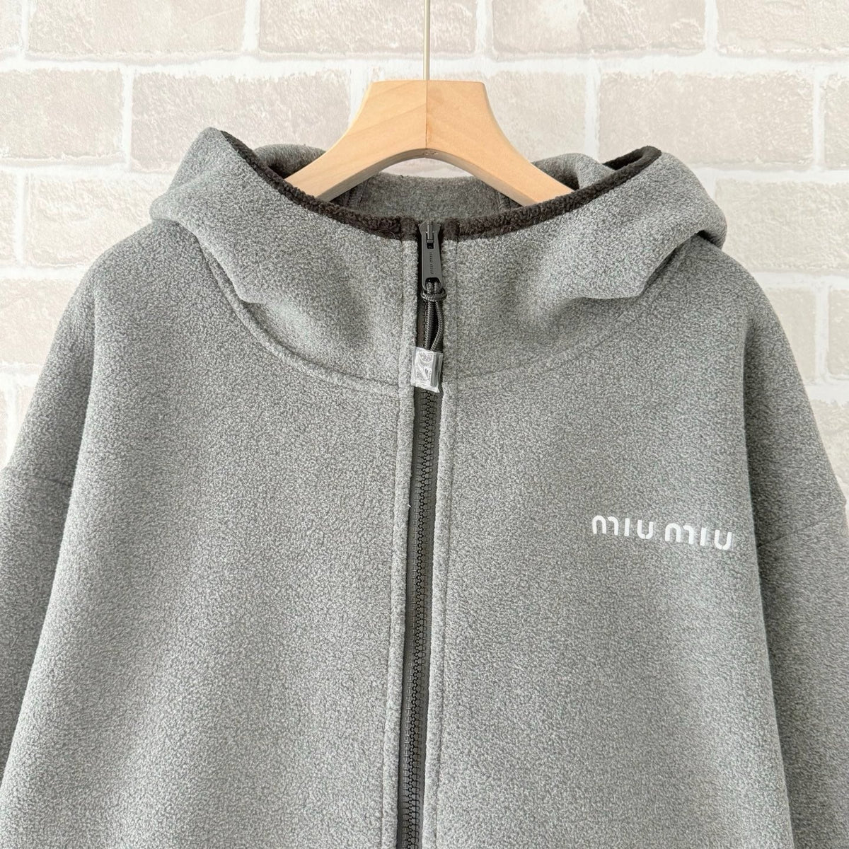 Grey Cotton Zip Pocket Zip-Through - Men's