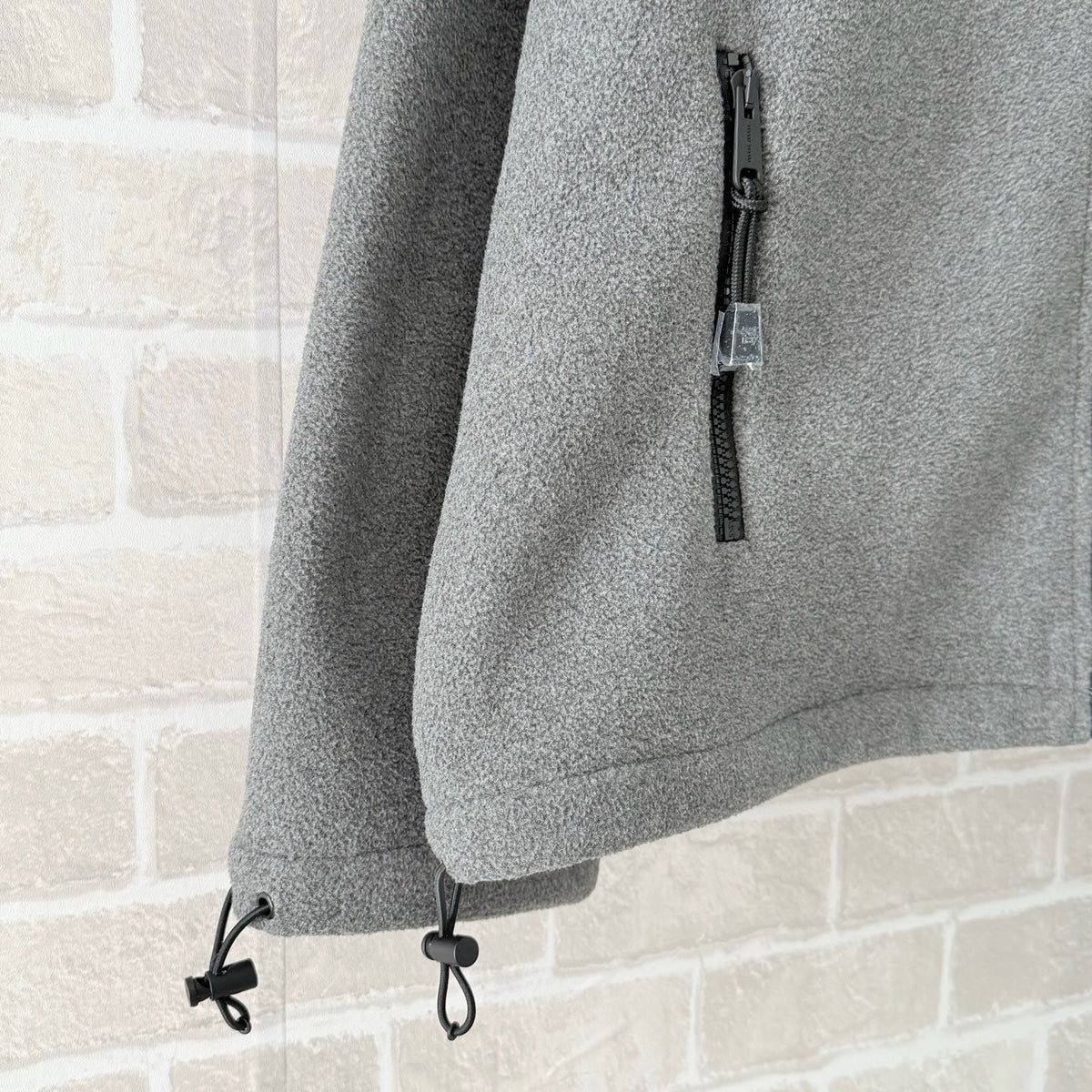 Grey Cotton Zip Pocket Zip-Through - Men's