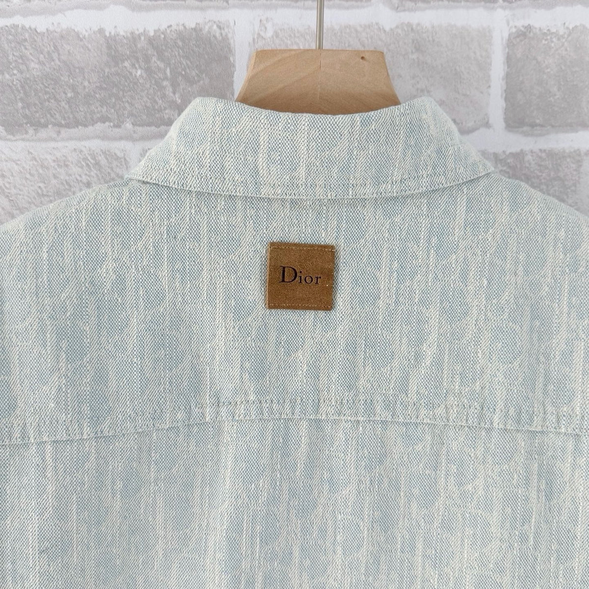 Green Cotton Textured Overshirt - Men's