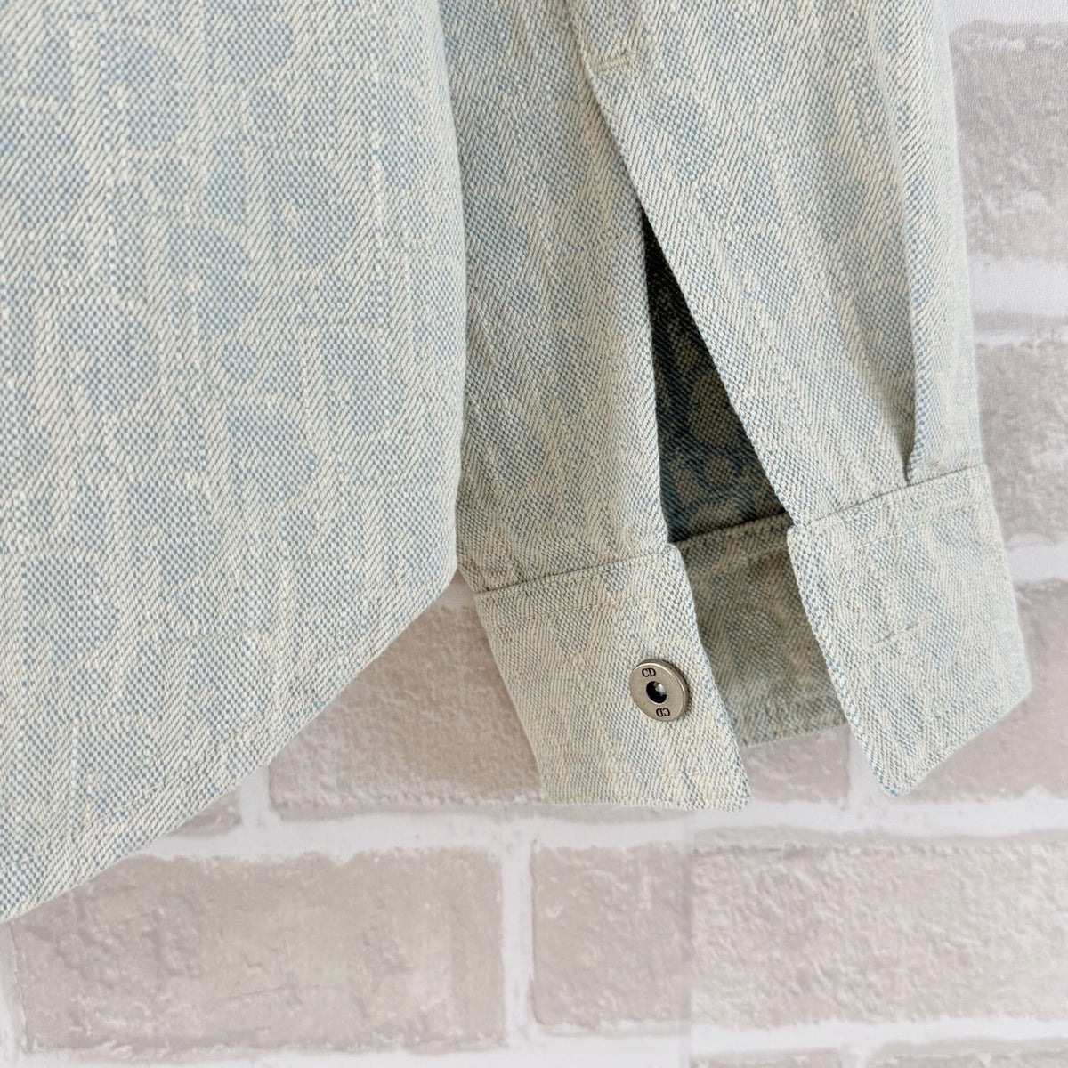 Green Cotton Textured Overshirt - Men's