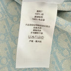 Green Cotton Textured Overshirt - Men's