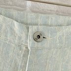 Green Denim Plain Straight - Men's