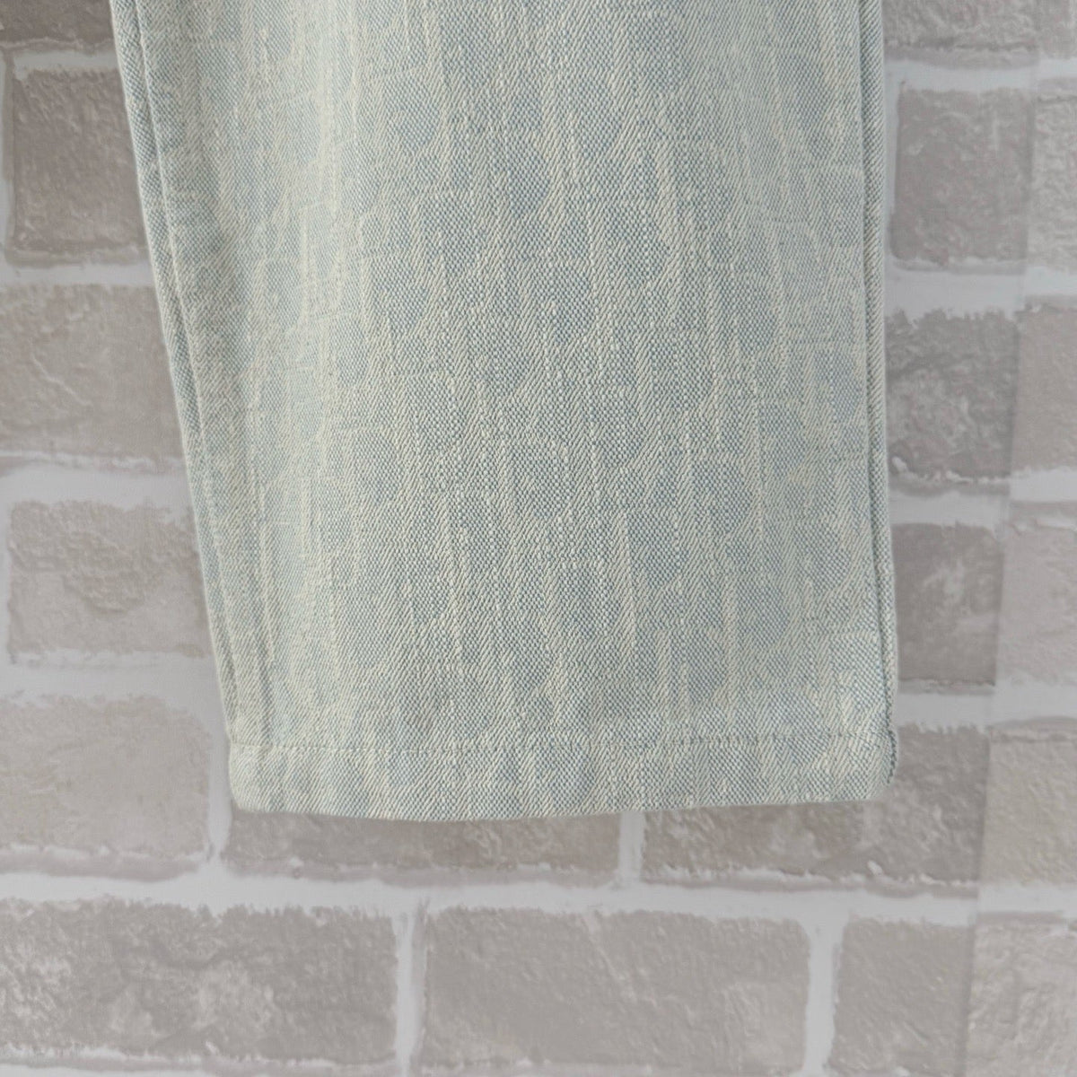 Green Denim Plain Straight - Men's