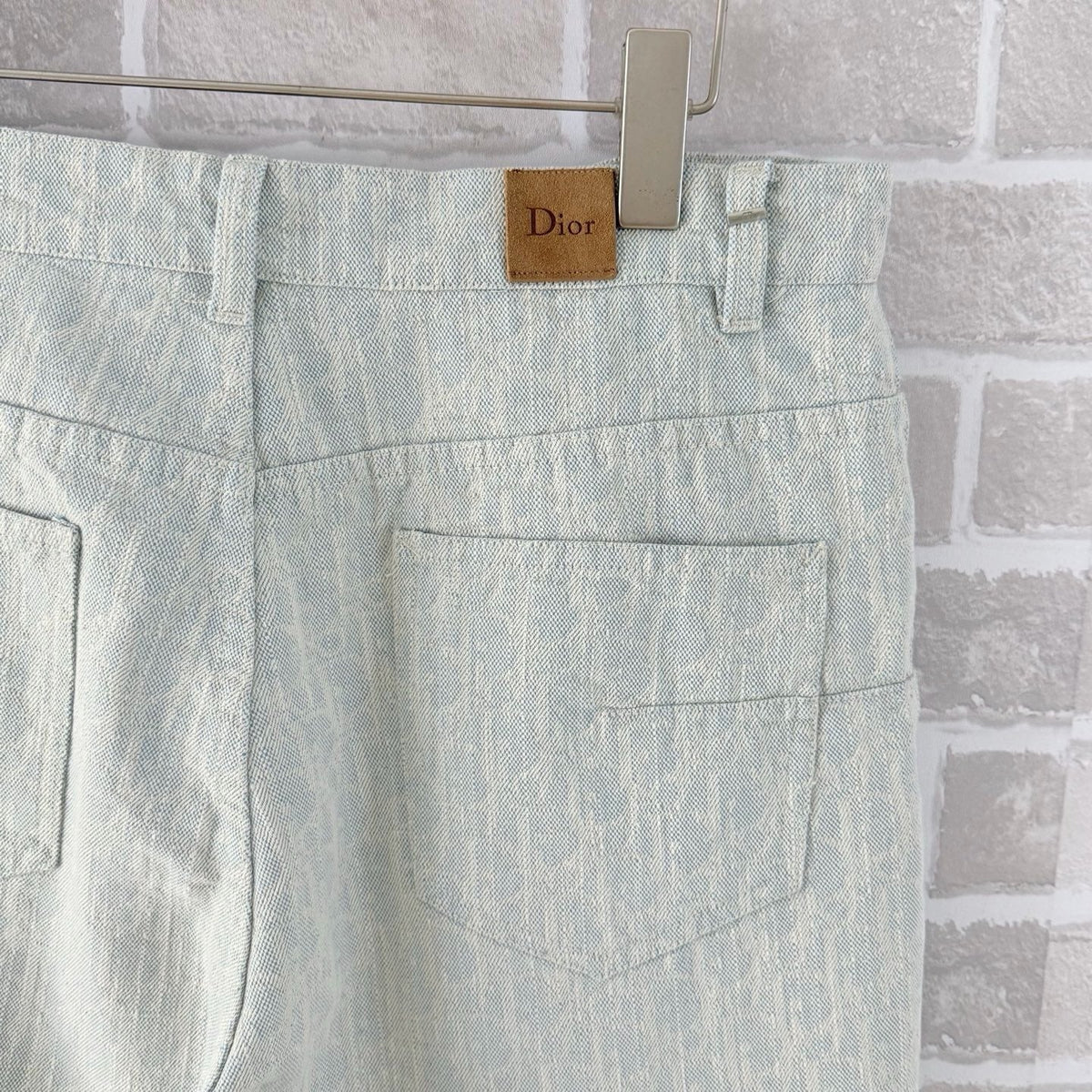 Green Denim Plain Straight - Men's