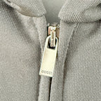 Black Cotton Striped Sleeve Zip-Through - Men's