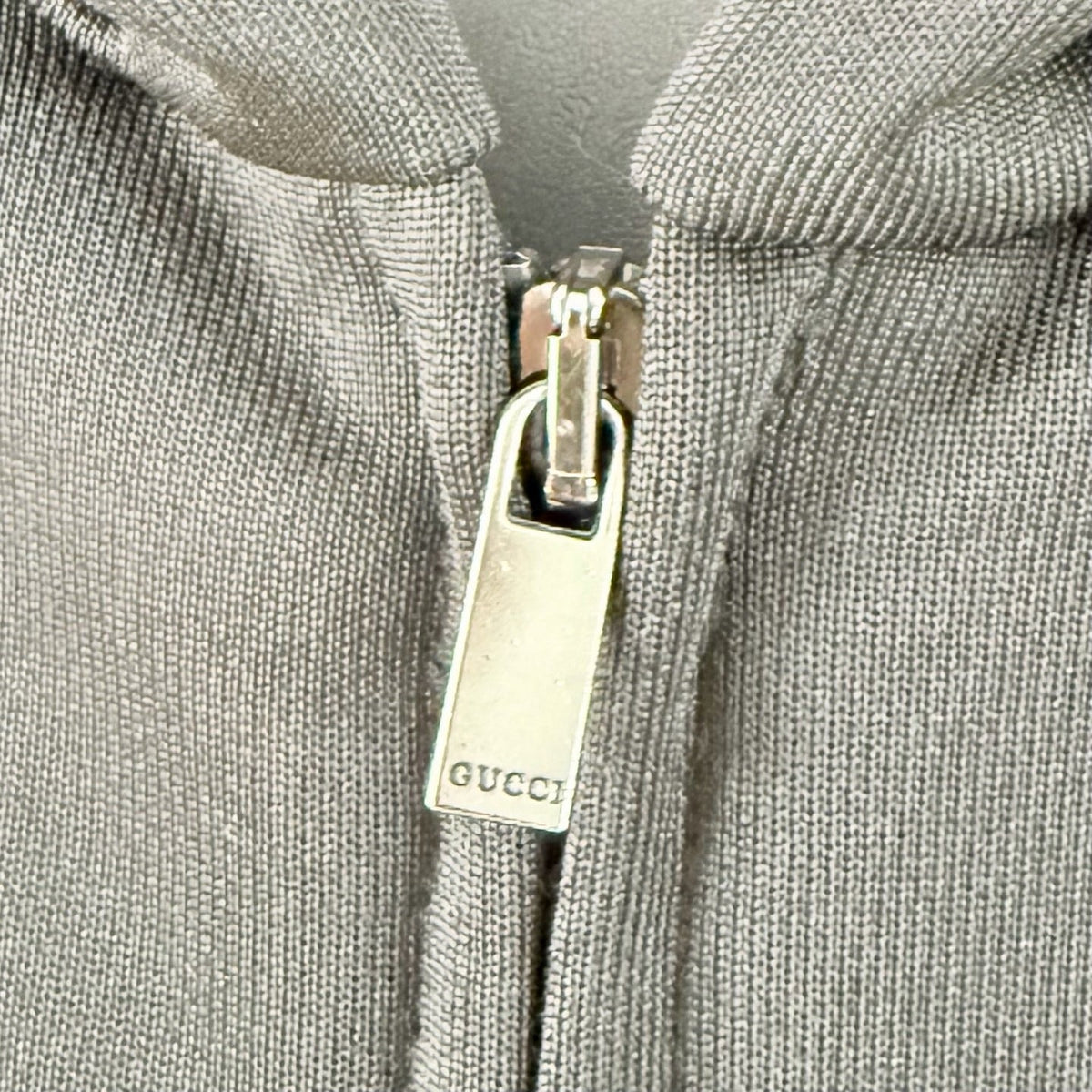 Black Cotton Striped Sleeve Zip-Through - Men's