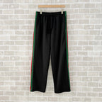 Black Jersey Web Stripe Track - Men's