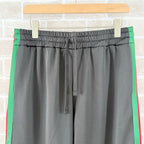 Black Jersey Web Stripe Track - Men's