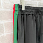 Black Jersey Web Stripe Track - Men's