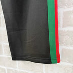 Black Jersey Web Stripe Track - Men's