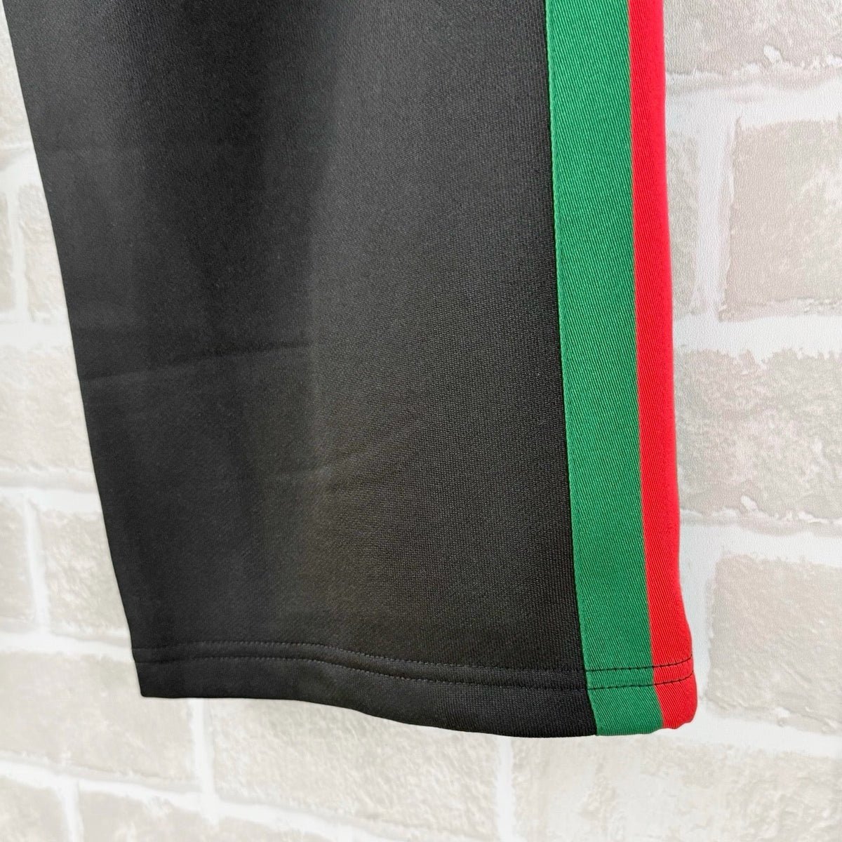 Black Jersey Web Stripe Track - Men's