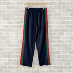 Black Jersey Web Stripe Track - Men's
