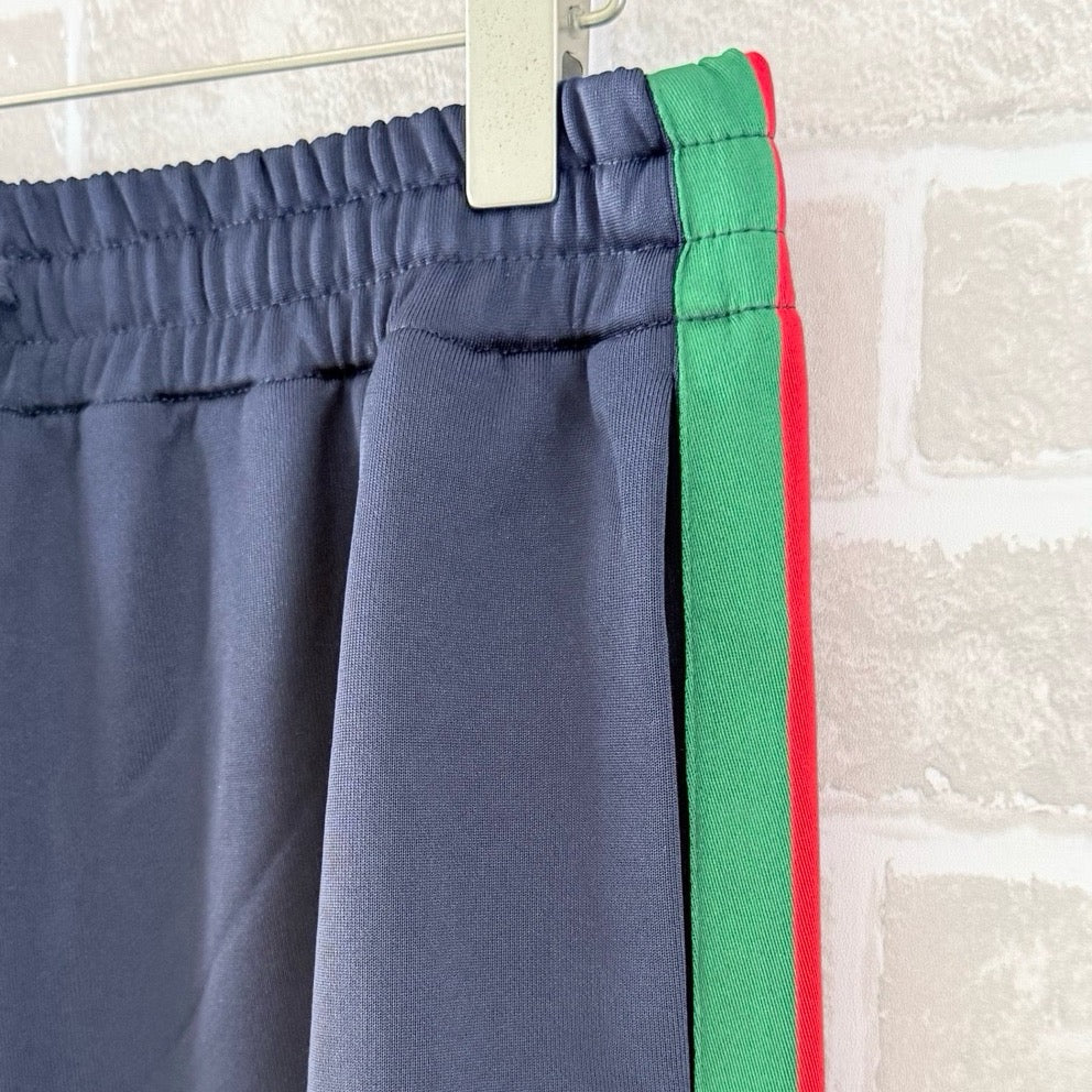 Black Jersey Web Stripe Track - Men's