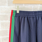 Black Jersey Web Stripe Track - Men's
