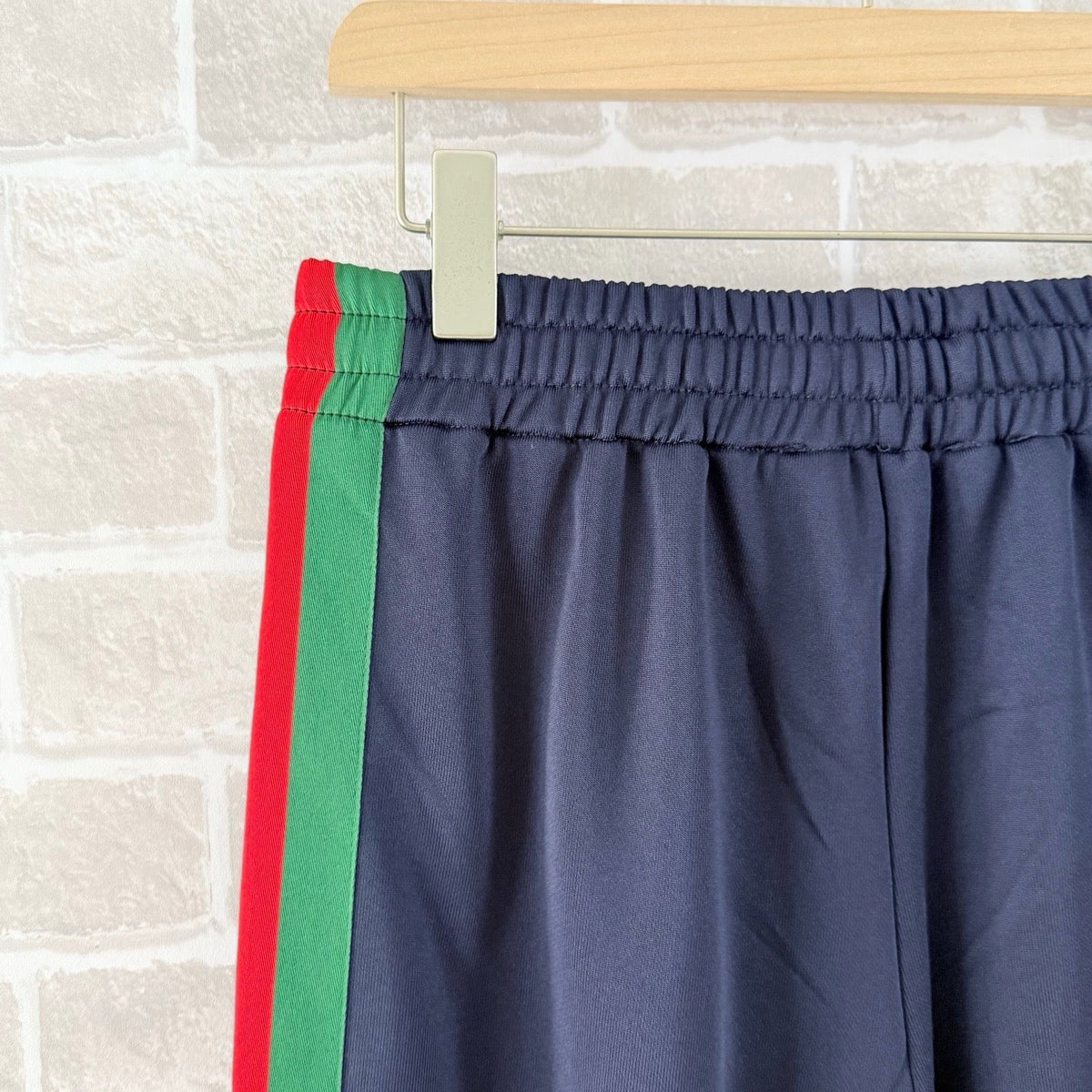 Black Jersey Web Stripe Track - Men's