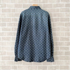 Blue Denim Monogram Long-Sleeve - Men's