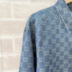 Blue Denim Monogram Long-Sleeve - Men's