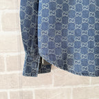 Blue Denim Monogram Long-Sleeve - Men's