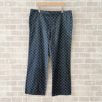 Blue Denim Monogram Print Straight - Men's