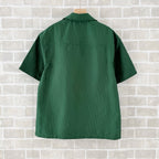 Green Cotton Camp Collar Short-Sleeve - Men's