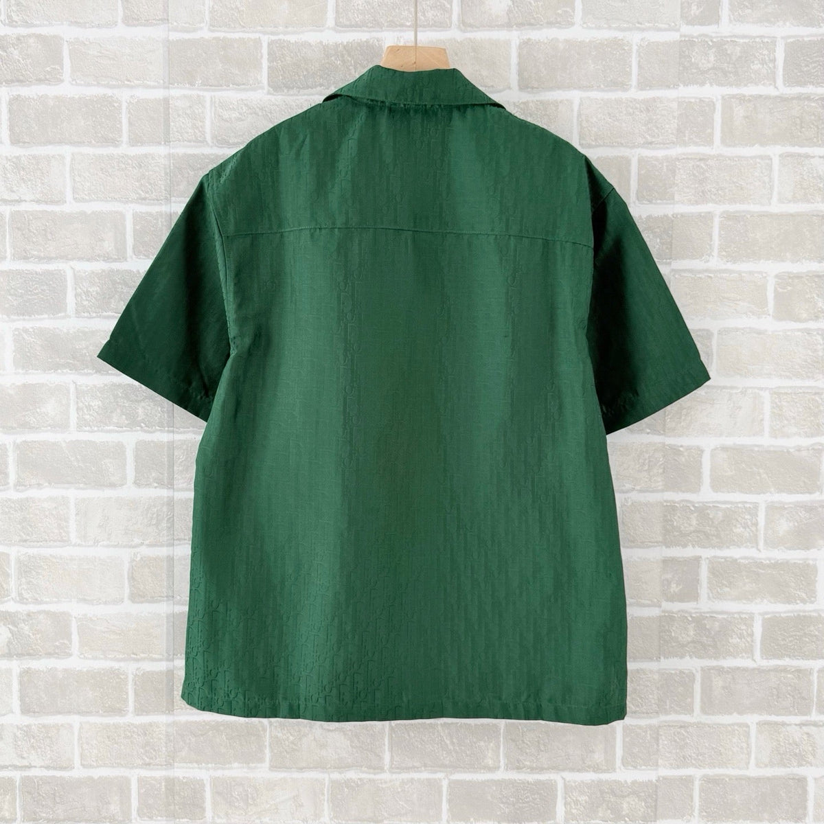 Green Cotton Camp Collar Short-Sleeve - Men's