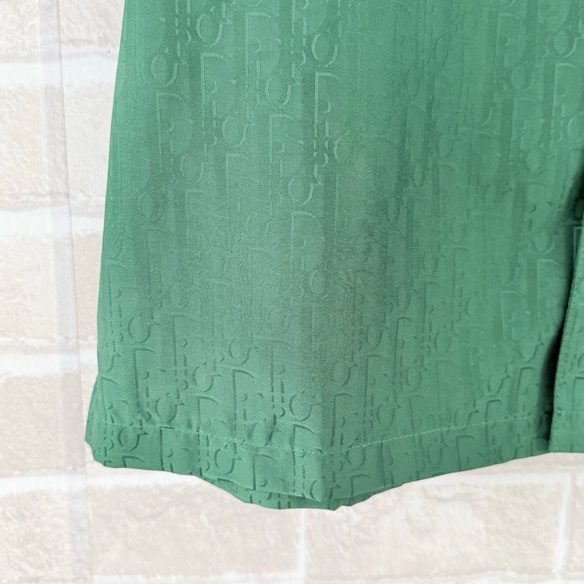 Green Cotton Camp Collar Short-Sleeve - Men's