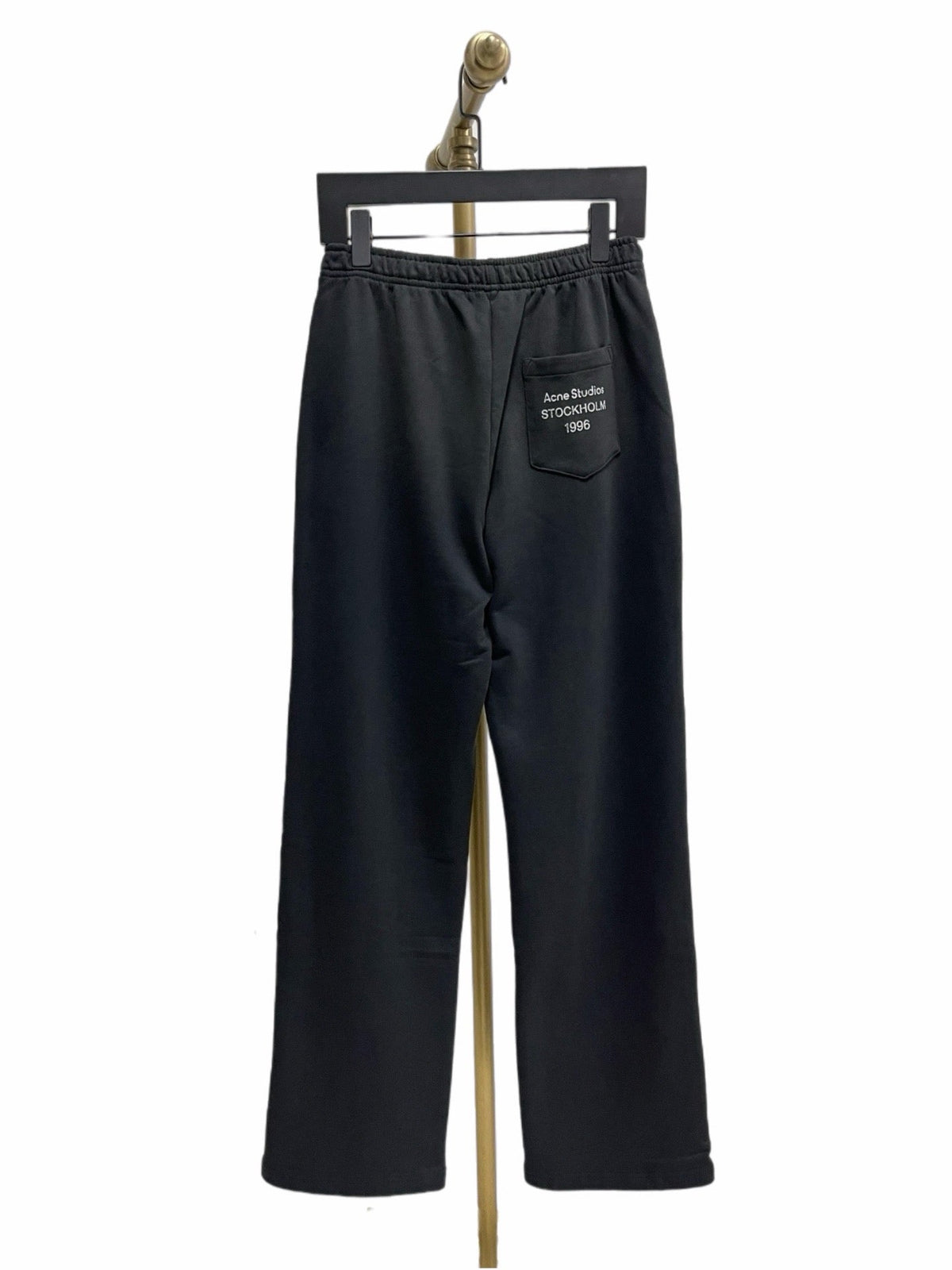 Black Cotton Drawstring Wide-Leg - Men's