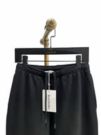 Black Cotton Drawstring Wide-Leg - Men's