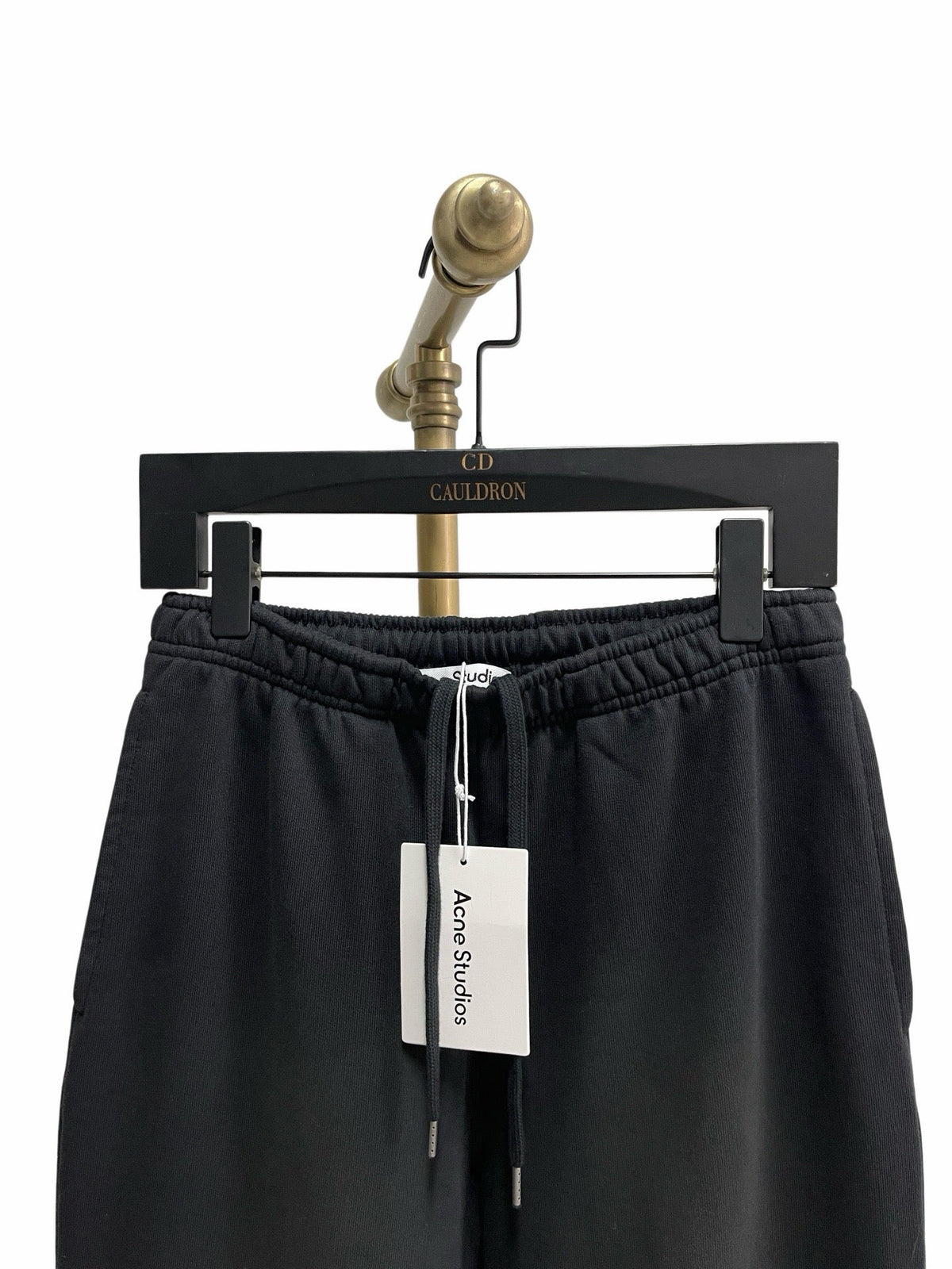 Black Cotton Drawstring Wide-Leg - Men's