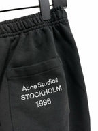 Black Cotton Drawstring Wide-Leg - Men's