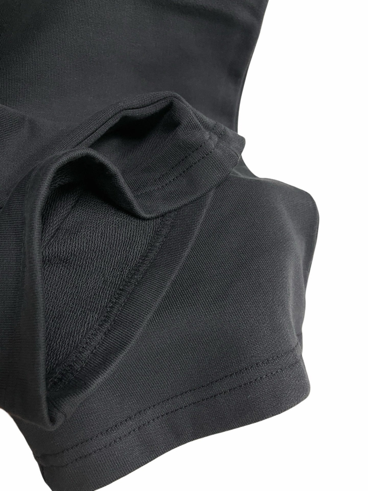 Black Cotton Drawstring Wide-Leg - Men's