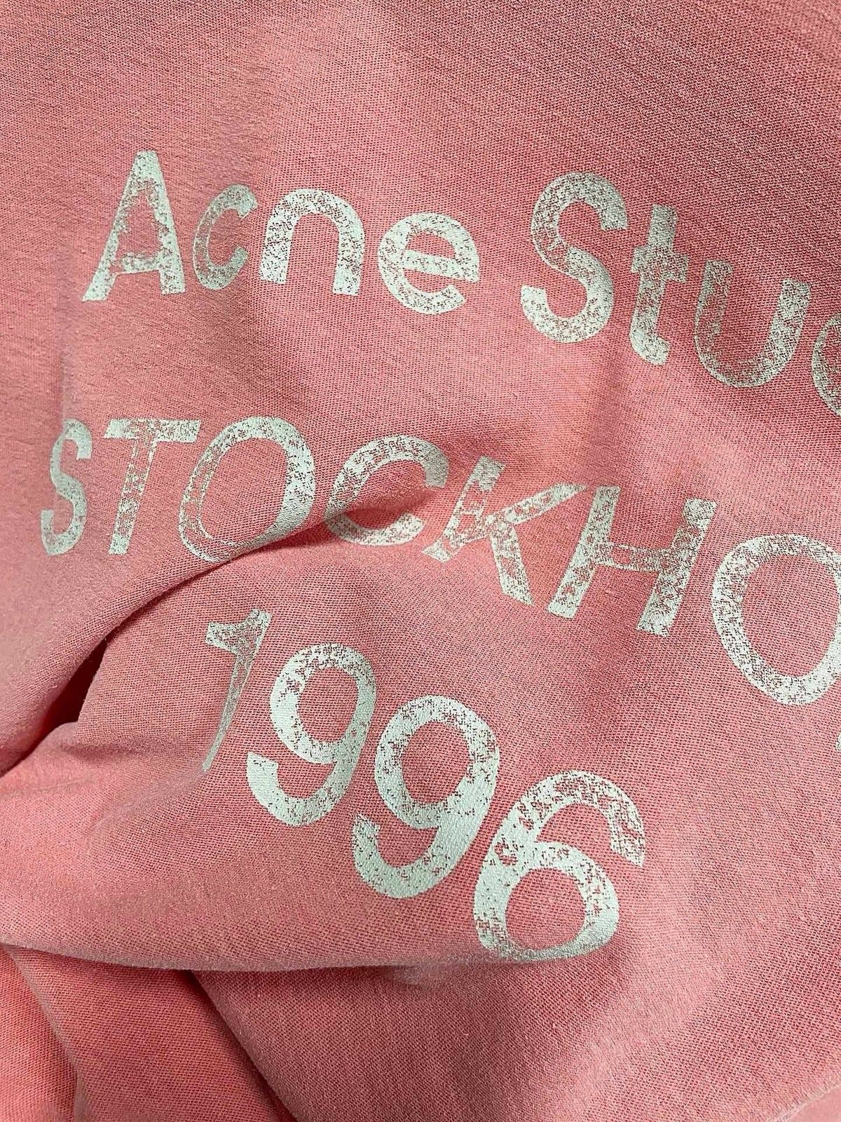Pink Cotton Tonal Text Long-Sleeve - Men's