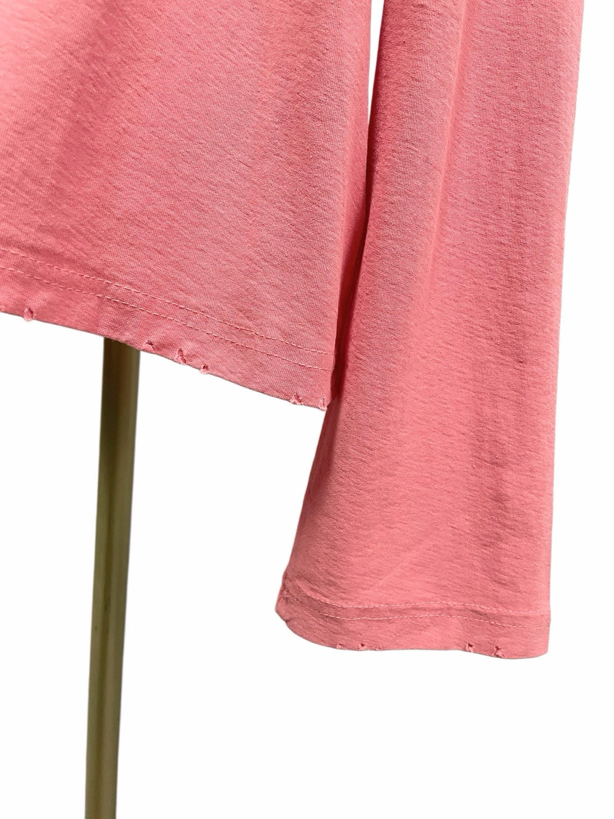 Pink Cotton Tonal Text Long-Sleeve - Men's
