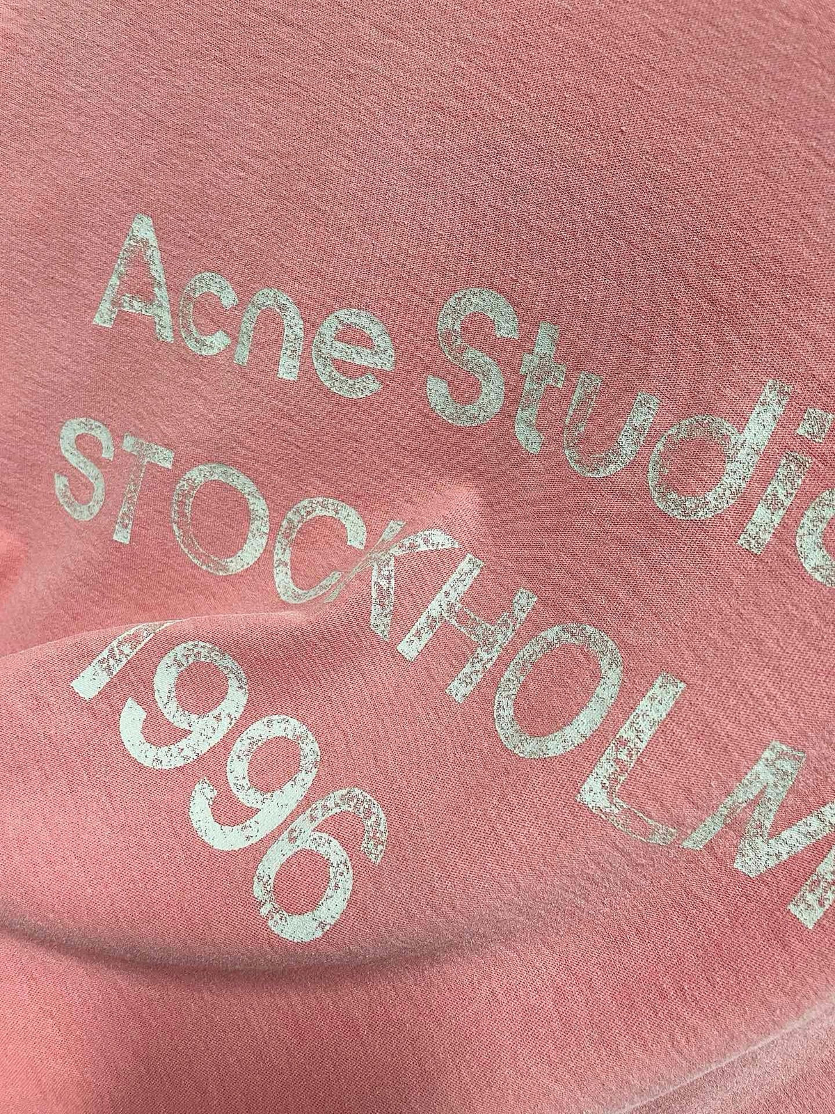 Pink Cotton Tonal Text Short-Sleeve - Men's