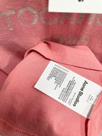 Pink Cotton Tonal Text Short-Sleeve - Men's