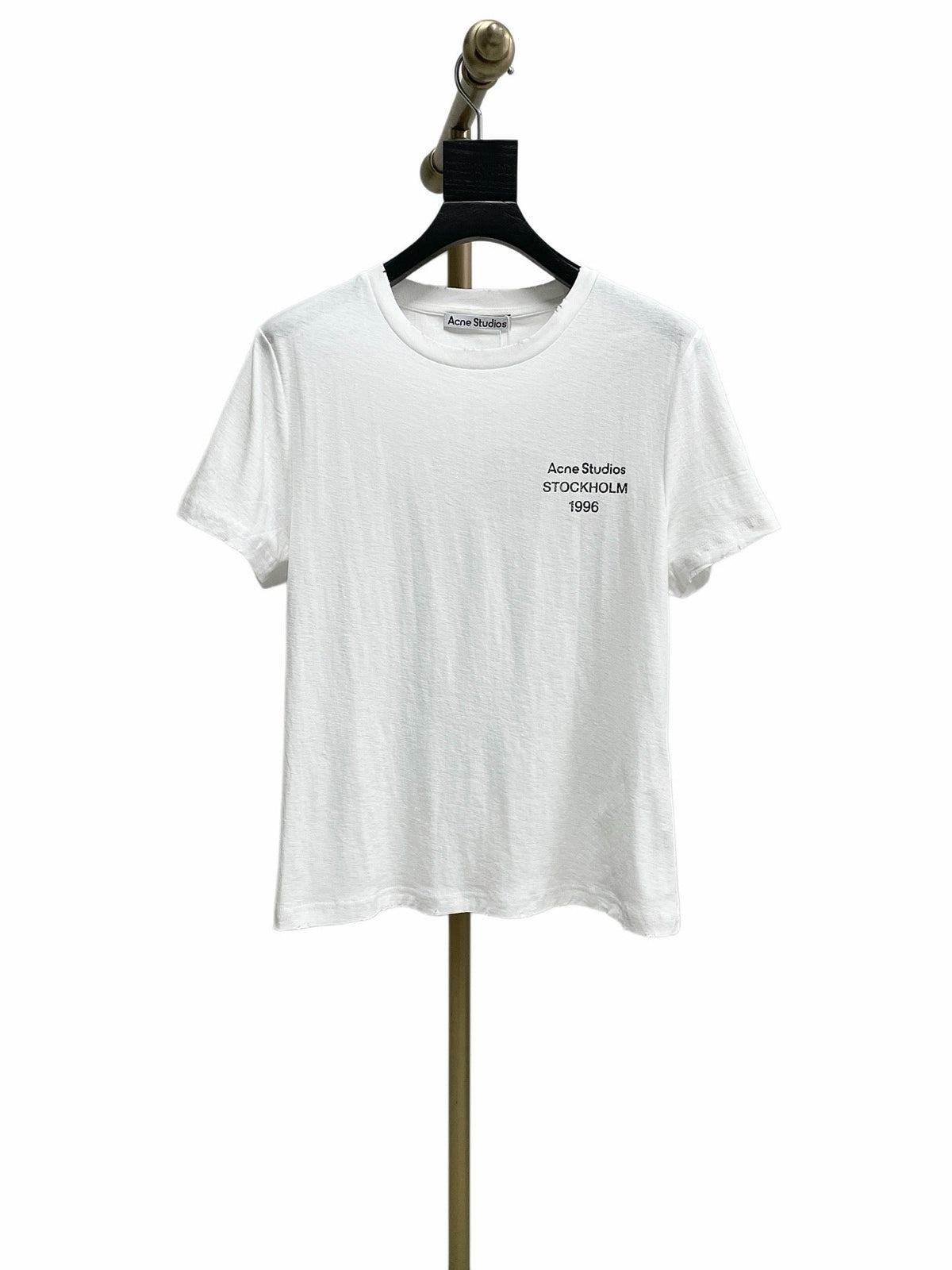 Black Cotton Small Text Short-Sleeve - Men's