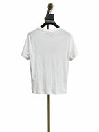 Black Cotton Small Text Short-Sleeve - Men's