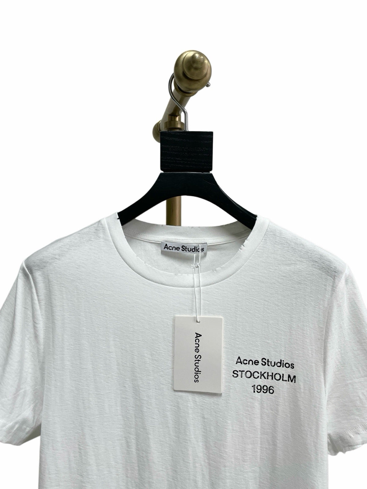 Black Cotton Small Text Short-Sleeve - Men's