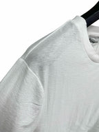 Black Cotton Small Text Short-Sleeve - Men's