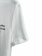 Black Cotton Small Text Short-Sleeve - Men's