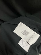 Black Cotton Small Text Short-Sleeve - Men's