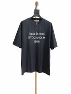 Black Cotton Text Print Short-Sleeve - Men's