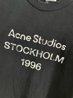 Black Cotton Text Print Short-Sleeve - Men's