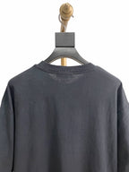 Black Cotton Text Print Short-Sleeve - Men's