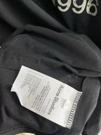 Black Cotton Text Print Short-Sleeve - Men's