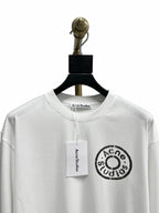 Black Cotton Motif Long-Sleeve - Men's