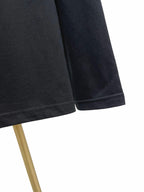 Black Cotton Motif Long-Sleeve - Men's
